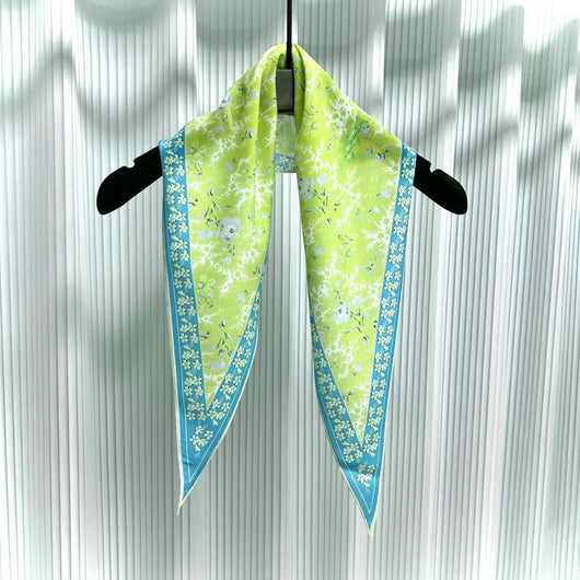 Pañuelo de Seda Crepe Estampado Diamante - Image 48