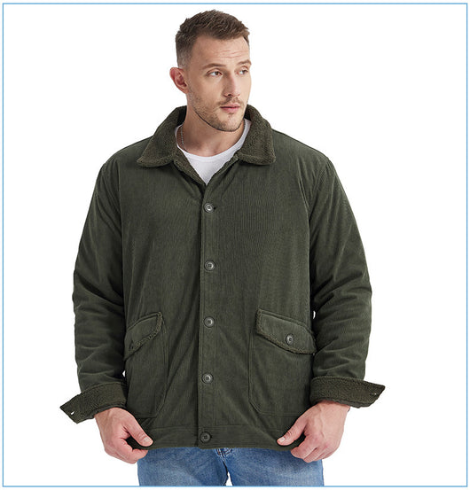 Chaqueta de Cachemira Gruesa para Hombre - Corte Holgado y Casual - Image 45