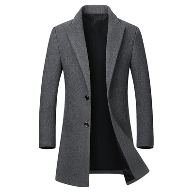 Abrigo Largo de Lana para Hombre - Elegancia y Calidez - Image 13