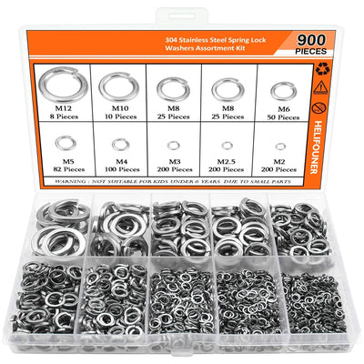 Caja Combinada de Arandelas de Seguridad con Resorte en Acero Inoxidable 304 - Image 2
