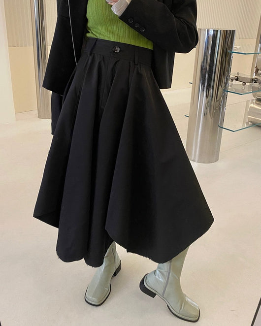 Falda Slim de Cintura Alta con Diseño Irregular - Image 27