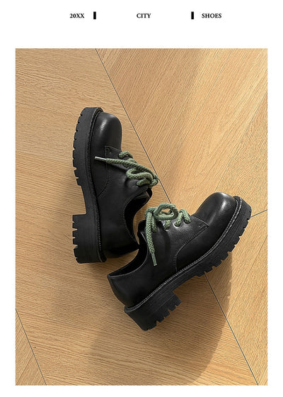 Zapatos Casuales de Cuero con Plataforma Elevadora para Hombre Big Head Derby - Image 22