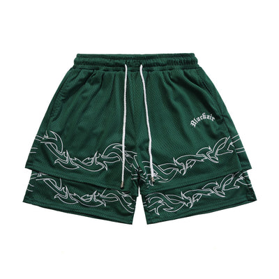 Shorts Hip Hop de Dos Piezas Desmontables para Hombre - Image 10