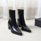 Botas Martin de Cuero Genuino con Tacón Grueso para Otoño e Invierno