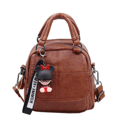 Mochila de Cuero Suave Multifuncional - Diseño Minimalista y Versátil - Image 3