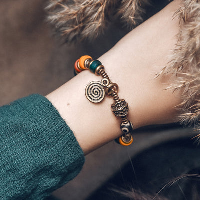 Pulseras de Cuentas de Cobre con Esmalte Colorido - Combina y Personaliza - Image 8