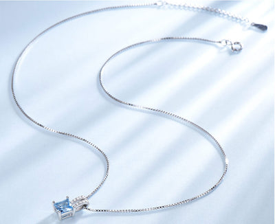 Collar Rectangular de Esmeralda Verde Nano en Plata 925 - Image 10