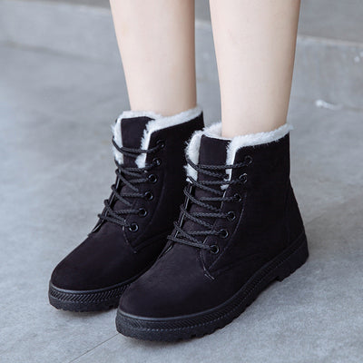 Botas de Nieve para Mujer Talla Grande con Forro de Felpa Artificial - Image 16