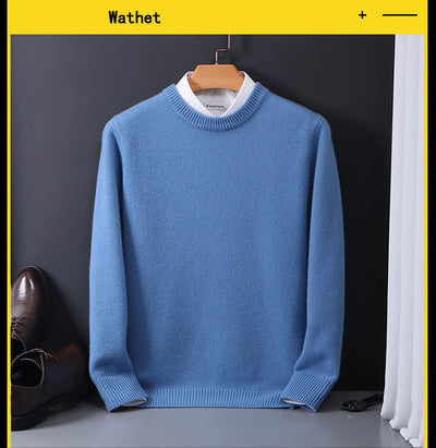 Suéter Holgado para Hombre Cuello Redondo Tejido Base Oversized - Image 15