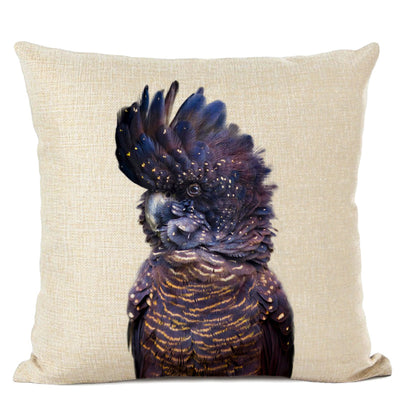 Funda de Almohada Lino con Diseño Animal - Loro y Venado - Image 19