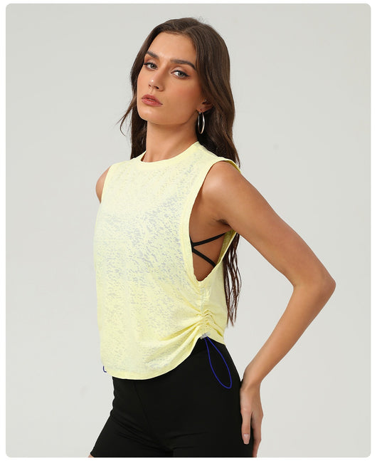 Blusa Deportiva Sin Mangas Jacquard para Mujer - Transpirable - Image 17