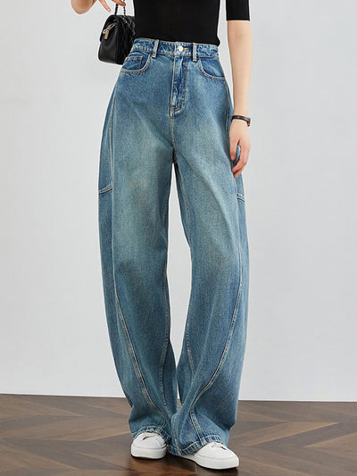 Pantalones Jeans Anchos Deconstructruidos - Estilo Casual Holgado Banana - Image 22