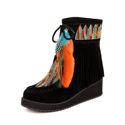 Botas Cortas Estilo Nacional para Mujer con Suela Reforzada - Image 10
