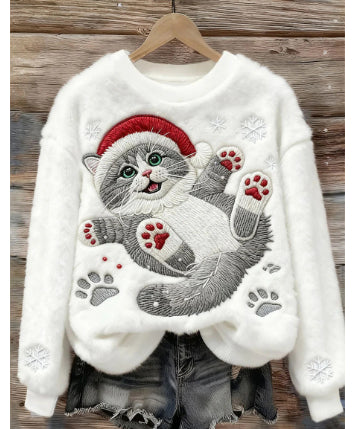 Sudadera Cuello Redondo con Pelaje Sintético para Otoño e Invierno - Image 25