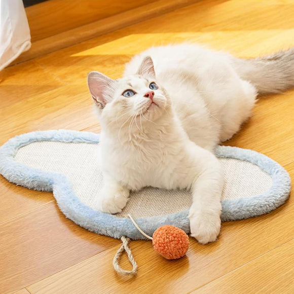 Rascador de Pared para Gatos con Diseño Cartoon - Protector de Muebles en Sisal Natural