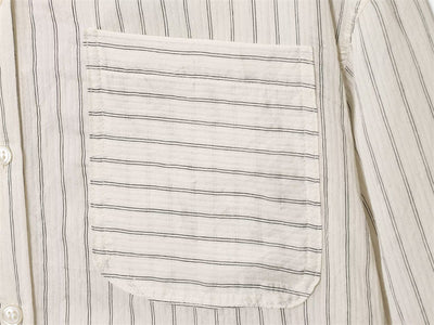 Camisa de Rayas Holgada con Solapa y Manga Larga - Image 11