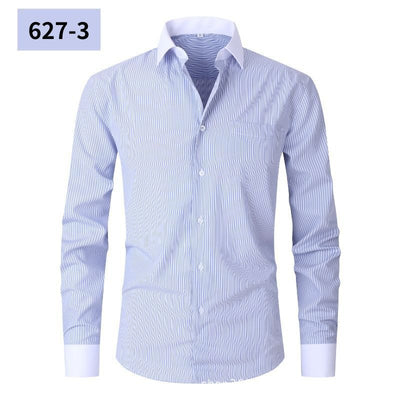 Camisa Rayada de Verano para Hombre Talla Grande - Image 5