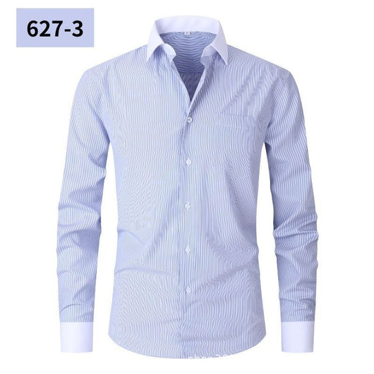 Camisa Rayada de Verano para Hombre Talla Grande - Image 5