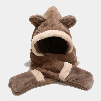 Gorro de Protección Felino con Orejas de Felpa Gruesa - Image 13