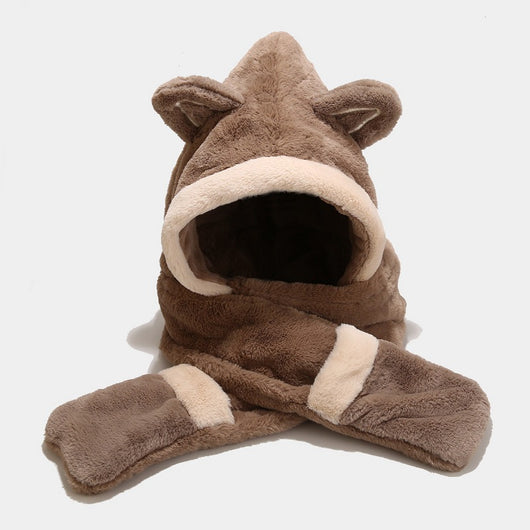 Gorro de Protección Felino con Orejas de Felpa Gruesa - Image 13