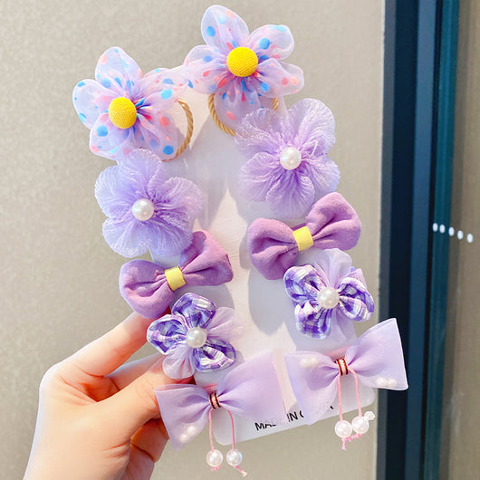 Clip de Cabello con Moño Floral para Niñas - Diseño Princesa Hada - Image 5