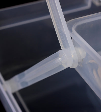 Caja de herramientas artística de 2 niveles con compartimentos - Image 28