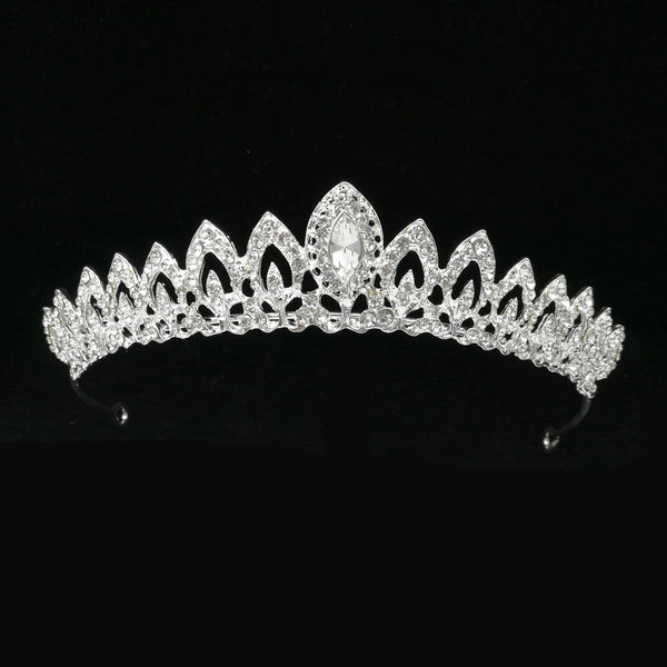 Diadema de Novia con Cristales Ojo de Caballo - Joyería Nupcial Europea y Americana - Image 7