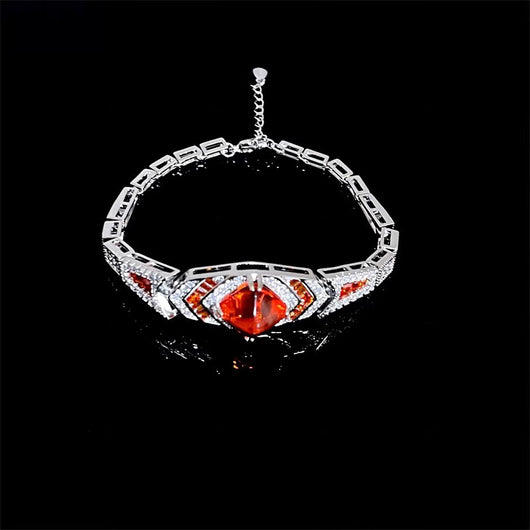 Pulsera Retro de Zircón y Esmeralda para Mujer - Diseño Lujoso y Único - Image 4