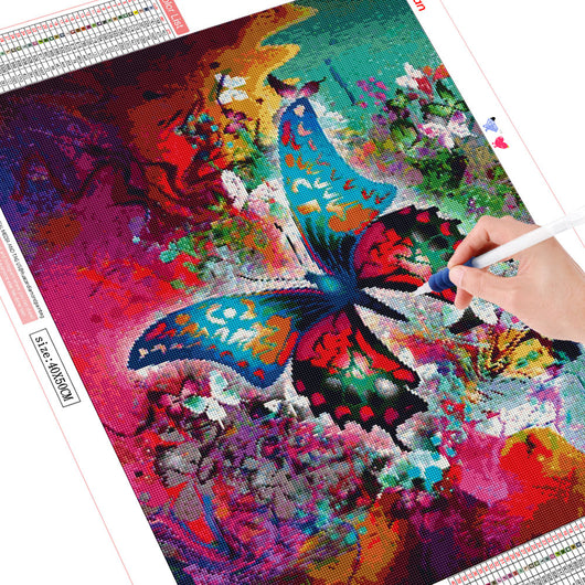 Pintura de Diamantes Mariposa - Kit Completo Cuadrado y Circular para Decoración - Image 11