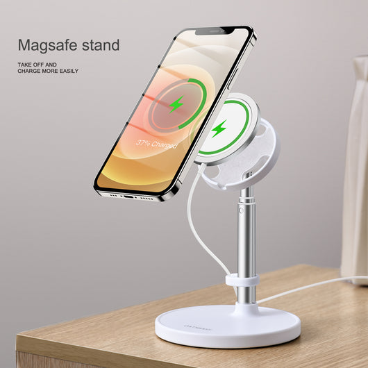 Cargador Inalámbrico Magnético con Soporte Ajustable Telescópico - Image 3