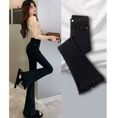 Pantalones Acampanados Desgastados en Tonos Claros para Mujer - Image 14