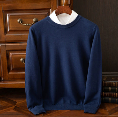 Suéter Holgado de Cuello Redondo para Hombre - Manga Larga Casual y Profesional - Image 22