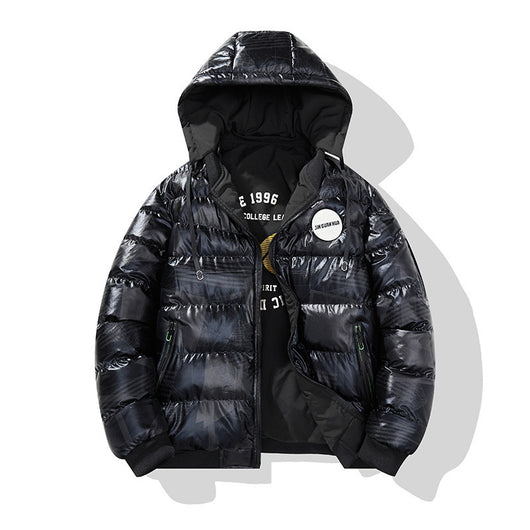 Abrigo Acolchado Grueso para Hombre Talla Grande - Chaqueta de Algodón con Capucha - Image 10