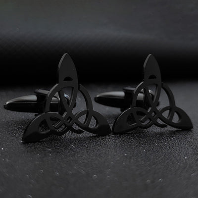 Gemelos de Traje Geométricos Triangulares Hueco para Hombre - Image 8