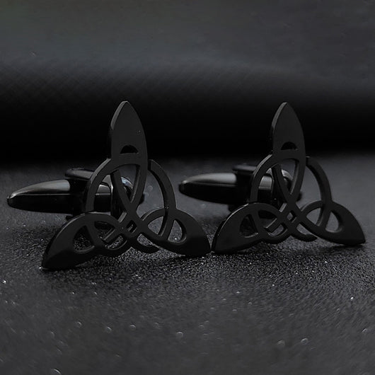 Gemelos de Traje Geométricos Triangulares Hueco para Hombre - Image 8