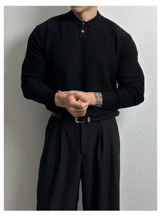 Suéter Ejecutivo Slim Fit Estilo Británico para Hombre - Image 21