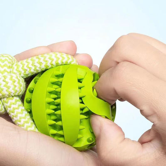 Juguetes Interactivos para Perros Pequeños - Pelotas de Cuerda y Caucho con Dispensador de Premios - Image 6