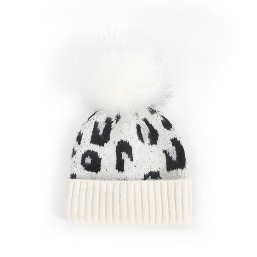 Gorro de Punto Mohair Infantil Estampado Leopardo - Image 4