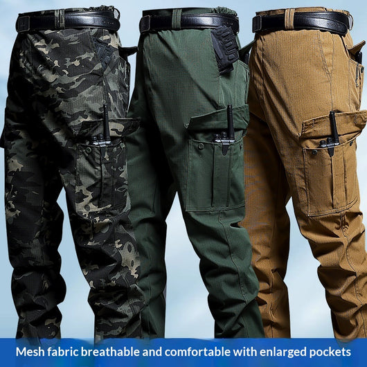 Pantalones Tácticos Multibolsillos Holgados de Trabajo Resistente - Image 3