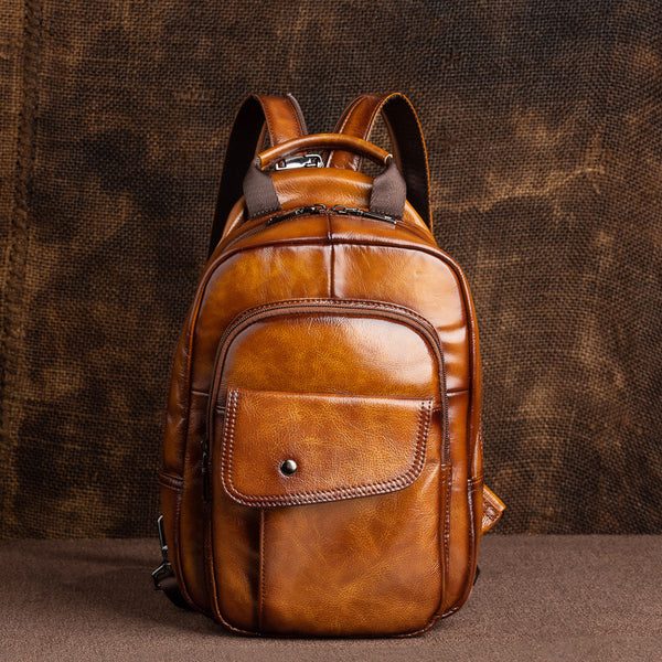 Bolsa de Viaje Multifuncional para Hombre en Cuero Genuino