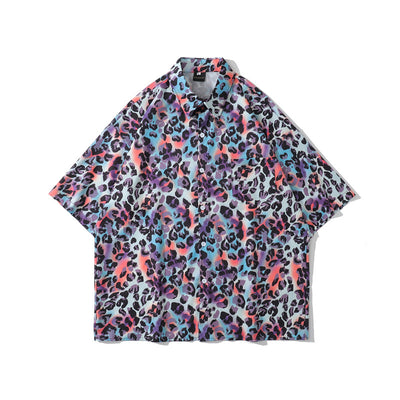 Camisa Floral Manga Corta Hombre Oversize Hip Hop Street - Image 2