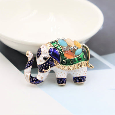 Elefante Miniatura Retro Esmaltado en Colores Pastel - Image 16