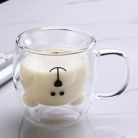 Vaso Infantil Doble de Cristal Diseño Osito para Café y Leche - Verano Divertido - Image 17