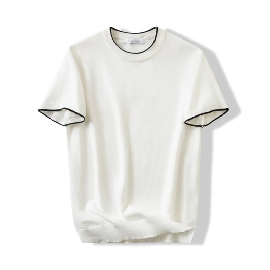 Playera de Cuello Redondo Tejida Versátil para Hombre - Image 2