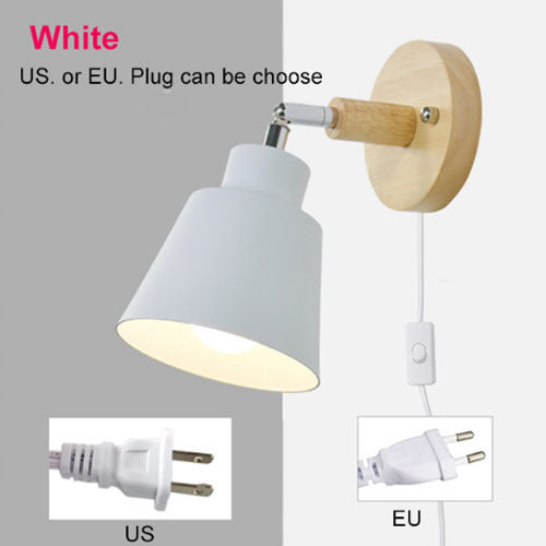 Lámpara de Mesita Minimalista en Madera para Dormitorio - Image 6
