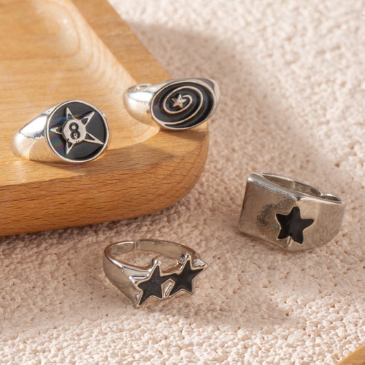 Anillo Hip-hop Estrella de Cinco Puntas Articulado para Hombre - Image 11