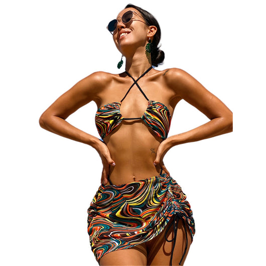 Traje de Baño Bikini Tres Piezas Estilo Europeo Americano - Image 6