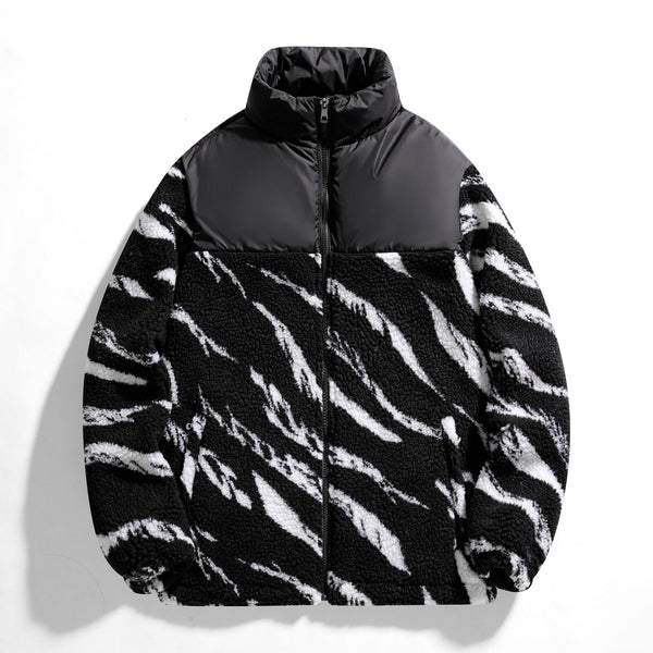 Abrigo Deportivo Hombre Otoño Contraste Colores Oversized