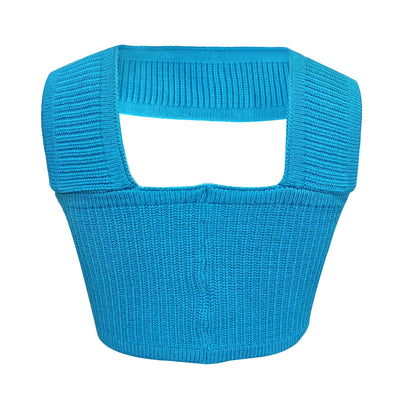 Blusa Tipo Halter de Fleece de Conejo para Mujer - Suéter Tejido Festivo - Image 15