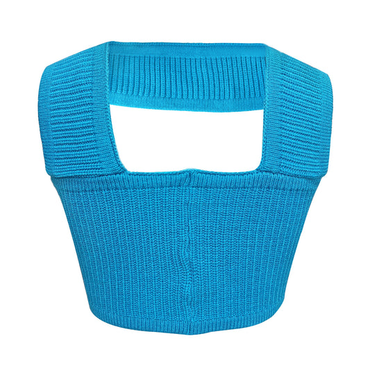 Blusa Tipo Halter de Fleece de Conejo para Mujer - Suéter Tejido Festivo - Image 15